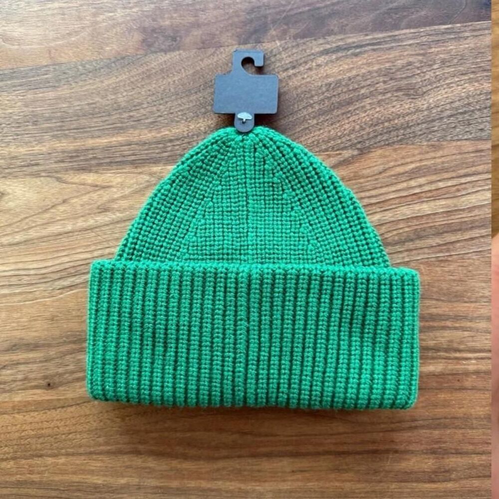 Coach Green Tonal Beanie Hat - Picture 3 of 4